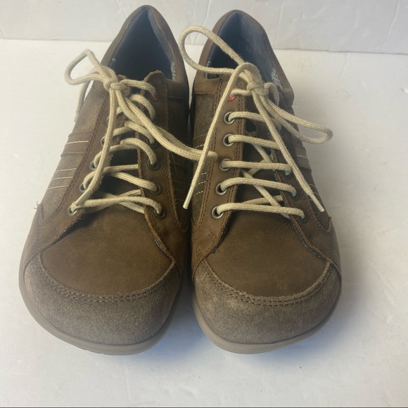 New Feet Medical Comfort Sneakers Shoes Walking Size 38 7.5 Nubuck Suede Brown - Picture 2 of 12